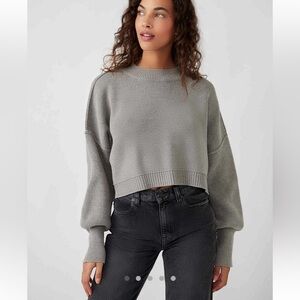 Free people easy street cropped sweater